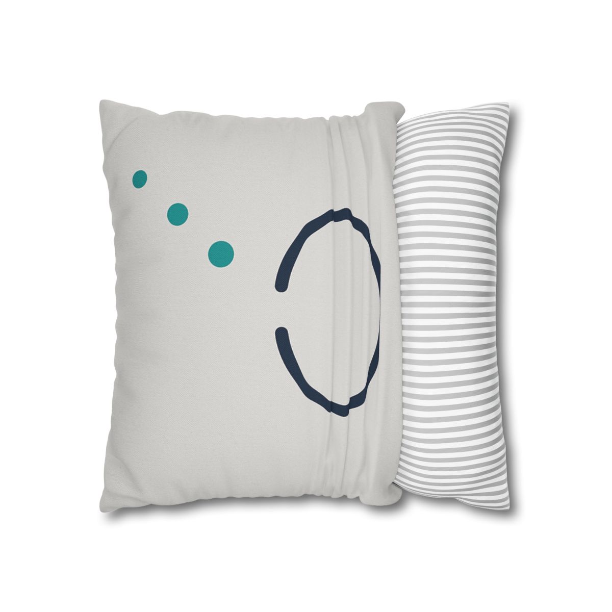 Split Ring And Ascending Dots stylish decorative pillowcases