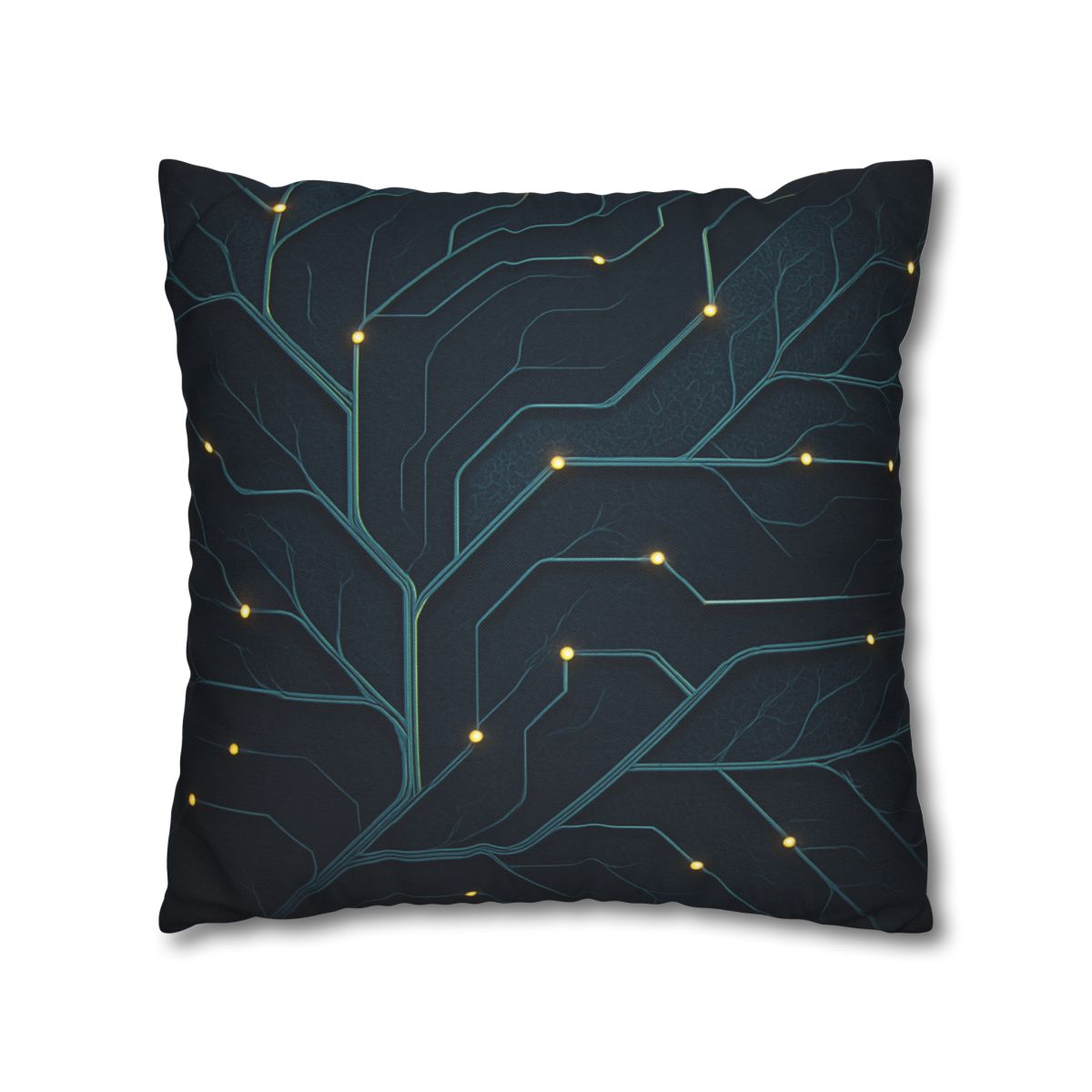 Leaf Vein Circuit Filigree soft cotton pillow cases