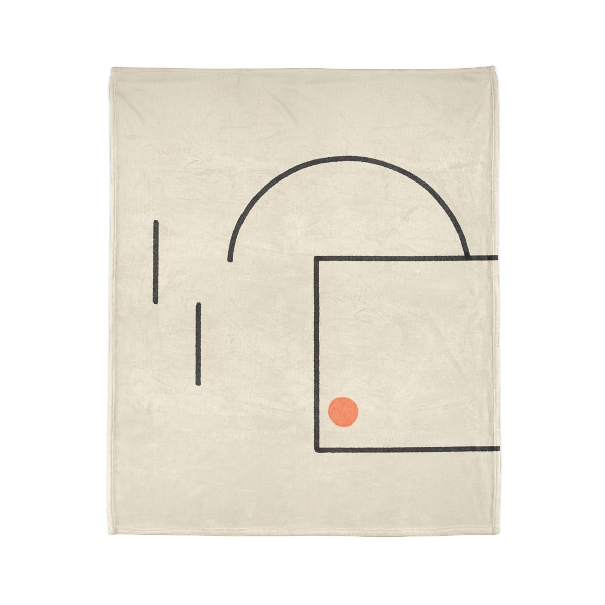 Offset Frame With Leaning Arc trendy patterned blankets