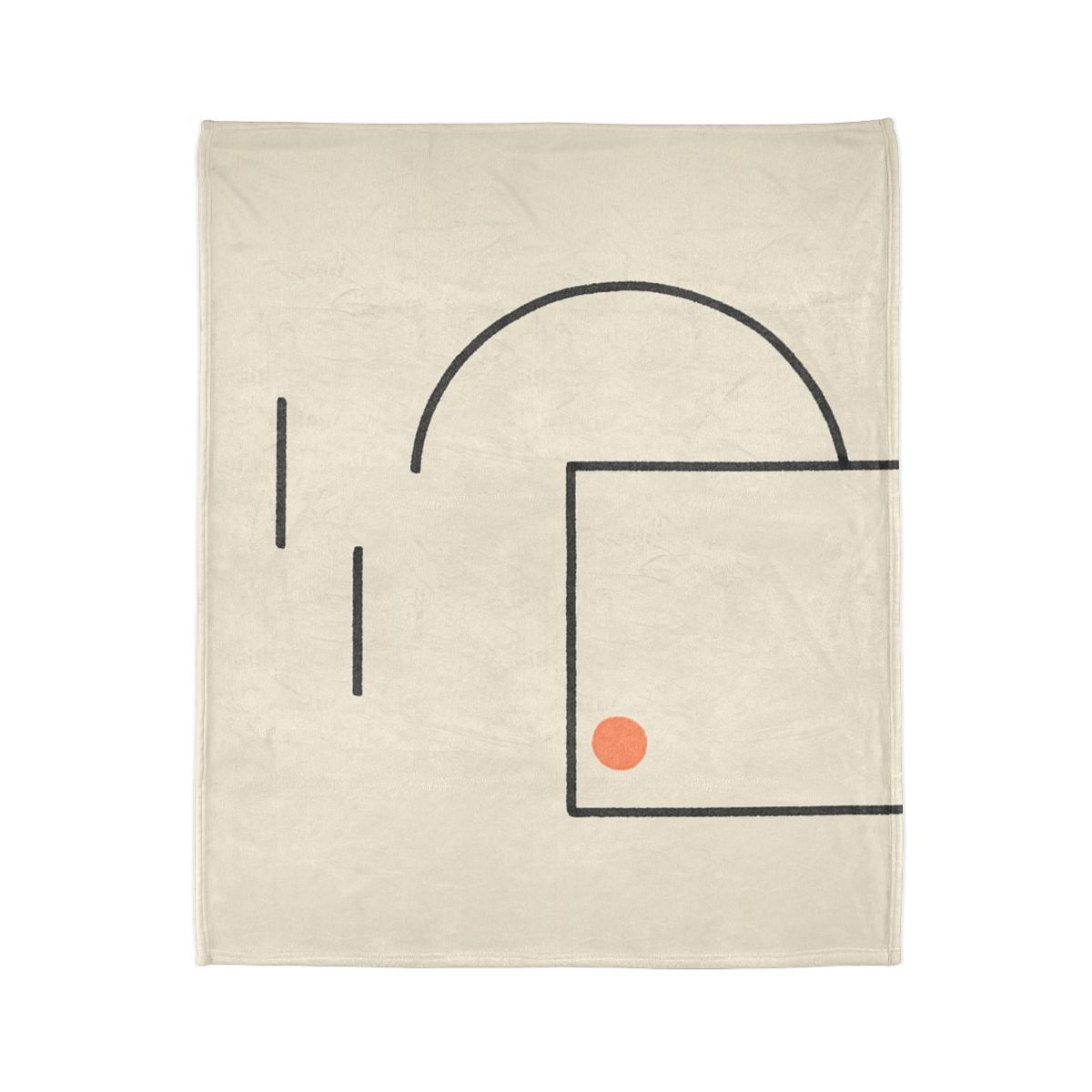 Offset Frame With Leaning Arc trendy patterned blankets