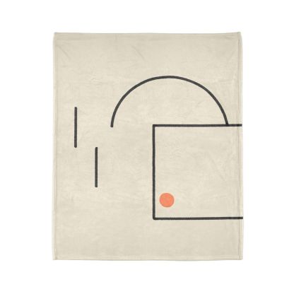 Offset Frame With Leaning Arc trendy patterned blankets