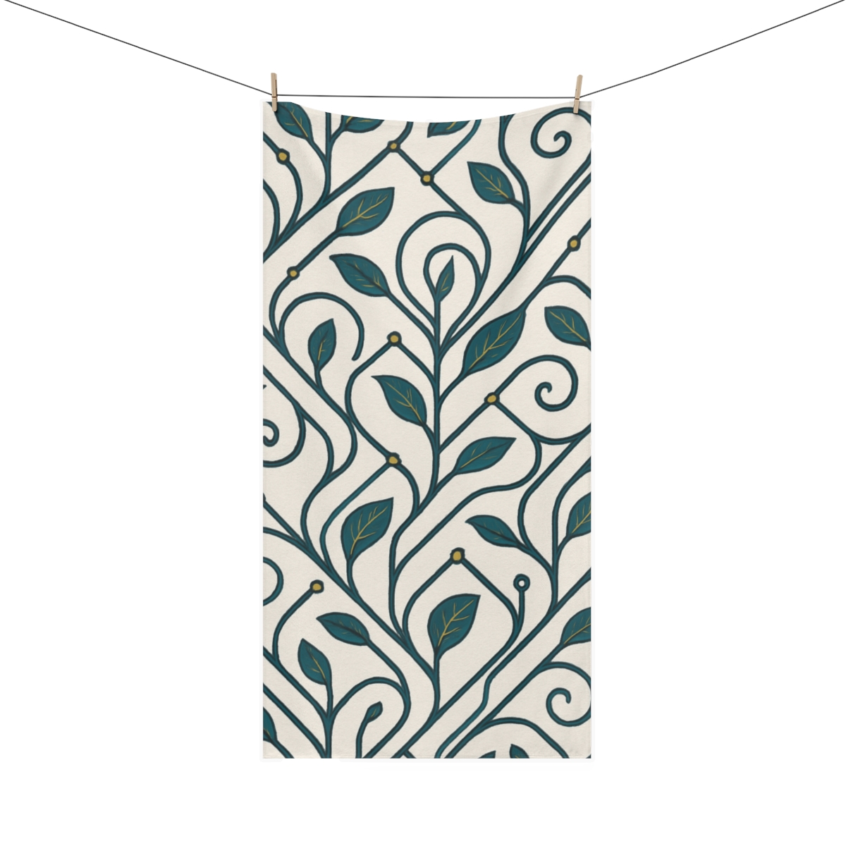 Vine Circuit Lattice comfortable face towels