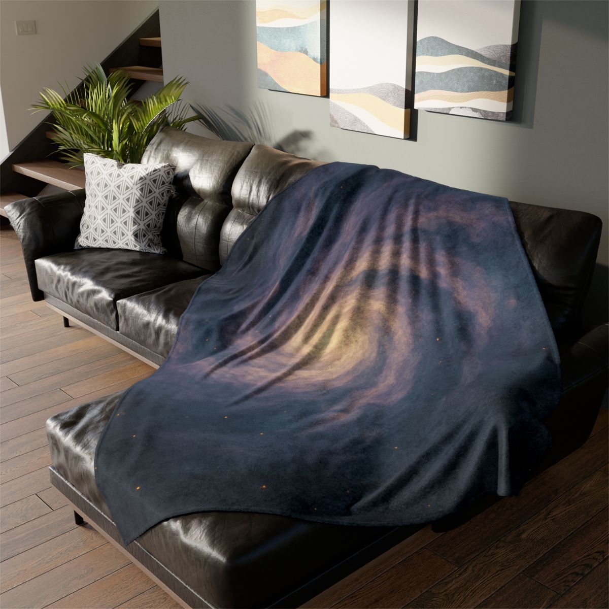 Nebula Spiral Garden stylish throw blankets