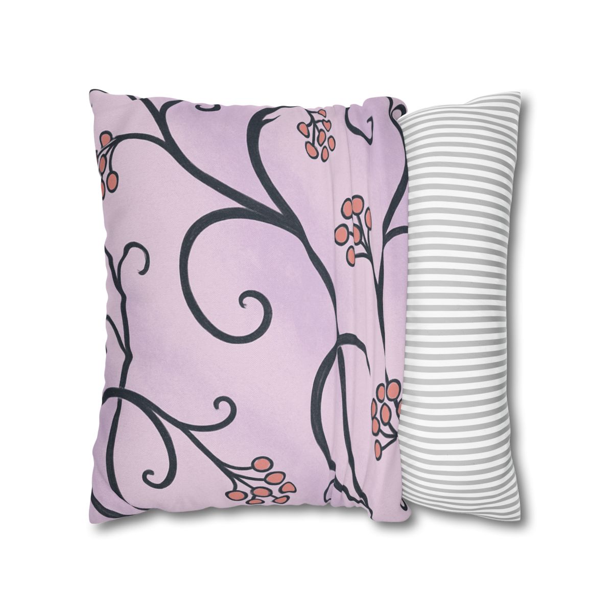 Tendrilled Ribbon Network soft cotton pillow cases