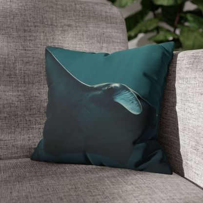 Glasswing Glide Manta Ray designer print pillow cases