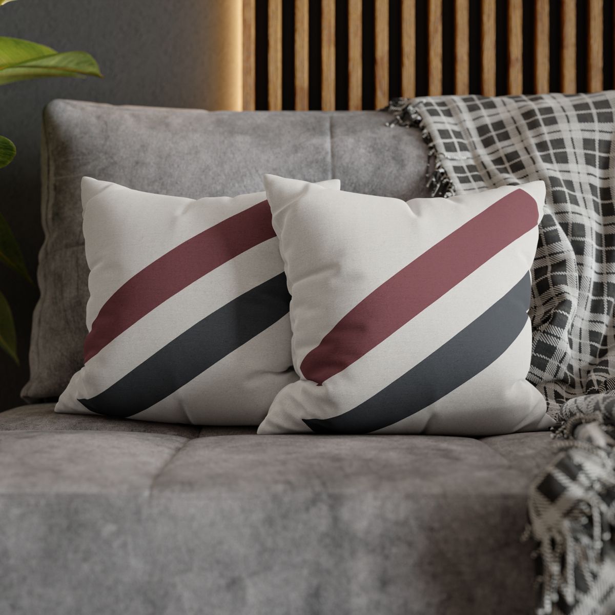 Diagonal Bar Pair personalized pillow covers