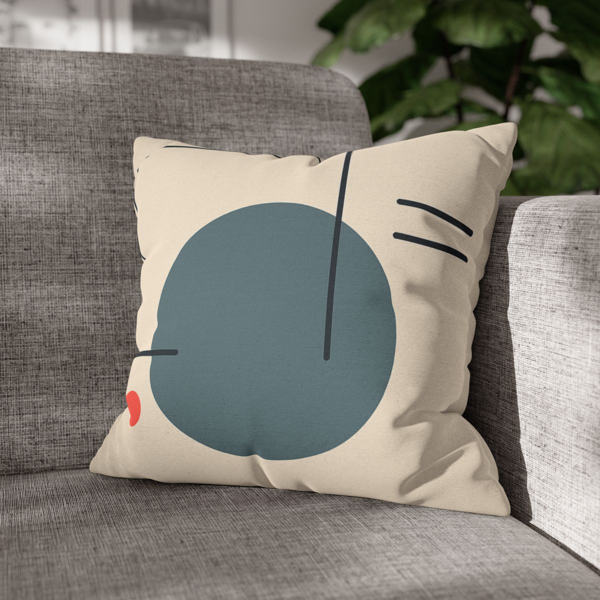 Quiet Orbit With Offset Frame unique gift pillow cases