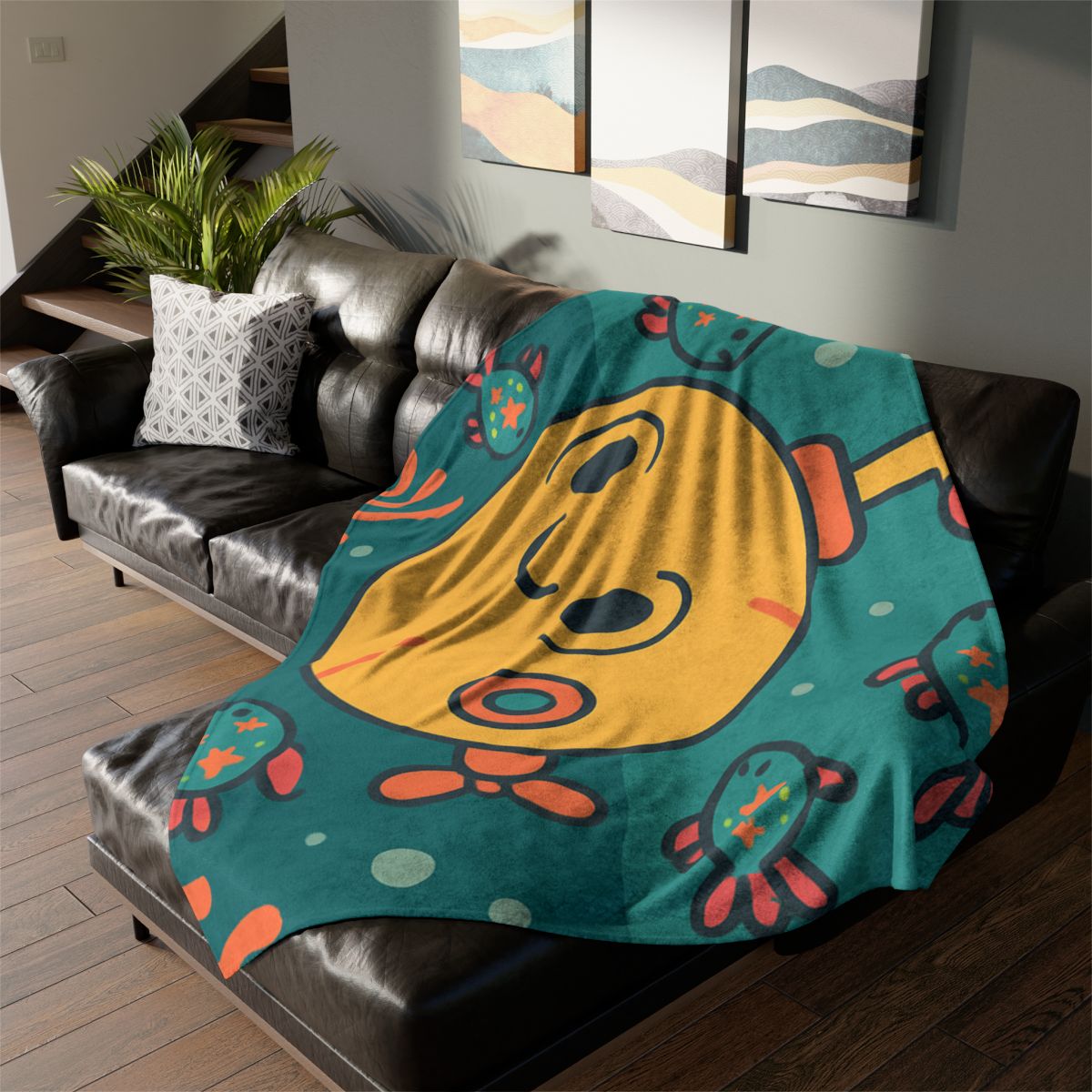 Underwater Planet Explorer Sub personalized cozy blankets