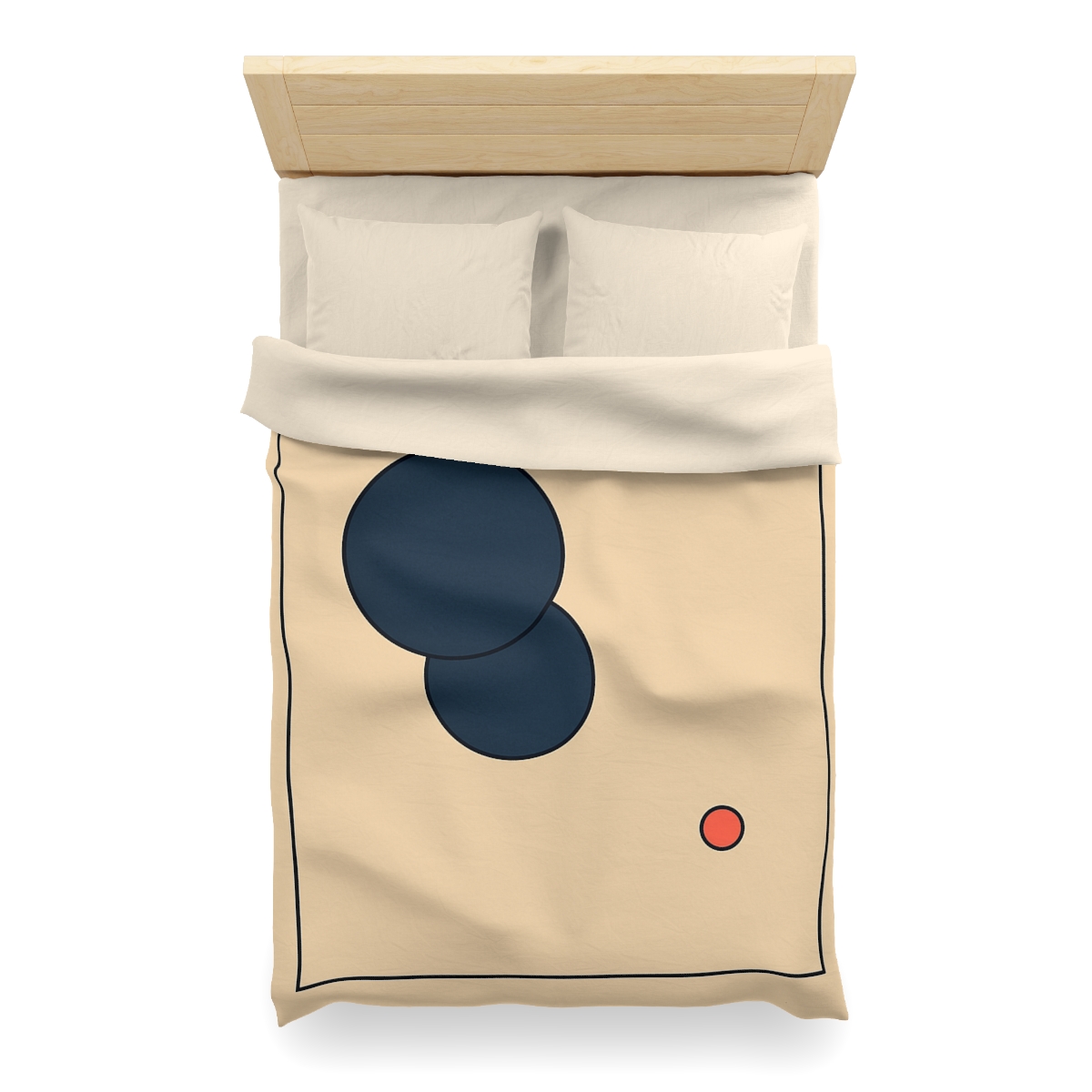 Offset Frame With Two Quiet Discs unique patterned duvets