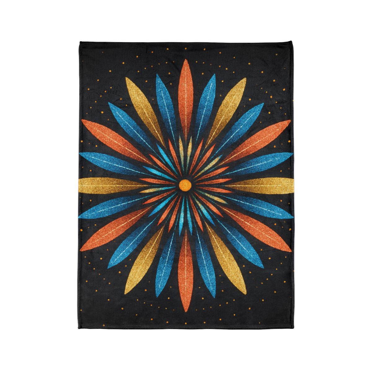 Starburst Mandala Bloom stylish throw blankets