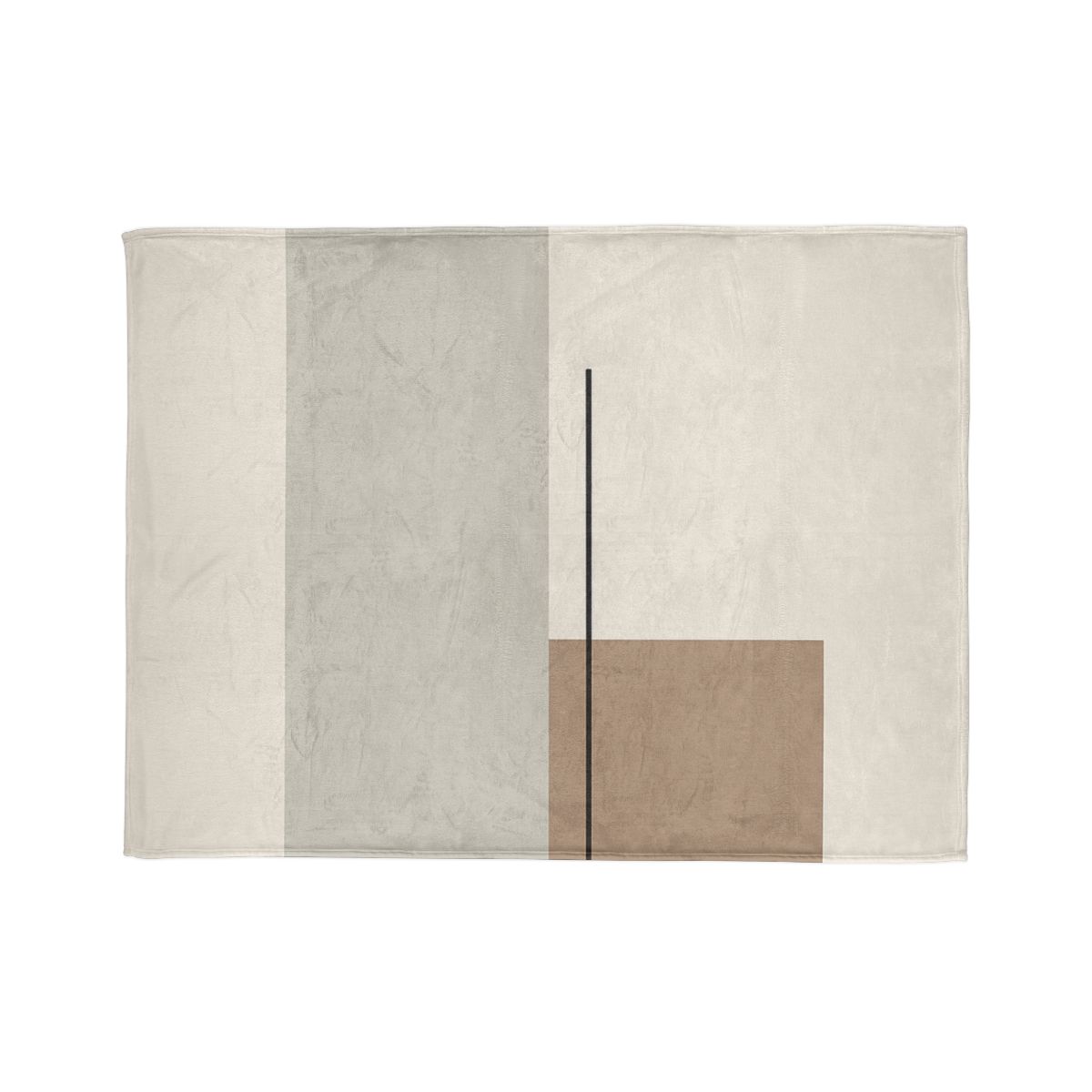 Offset Rectangle Pair With Line custom blankets