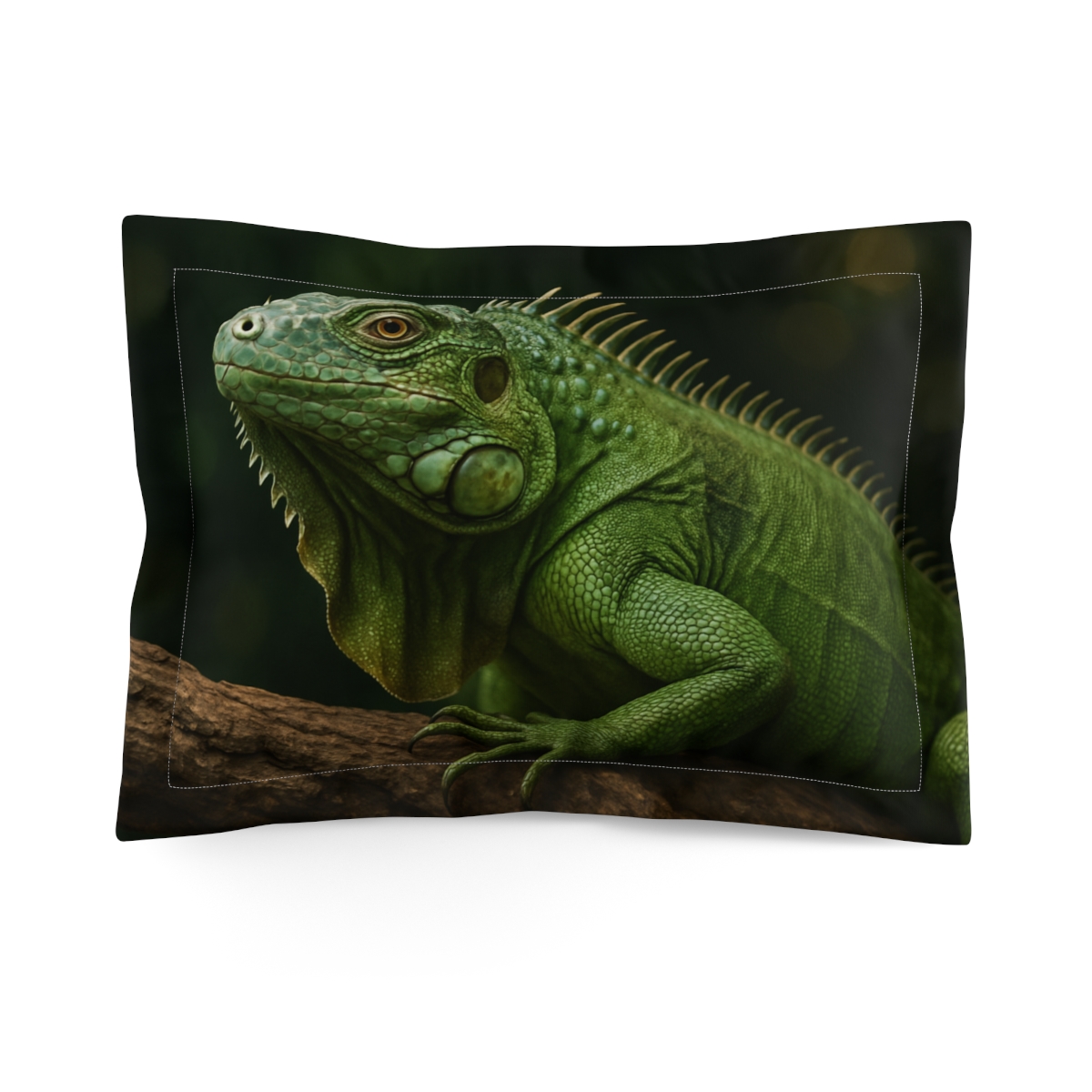 Starlit Stillness Green Iguana comfortable bed pillows
