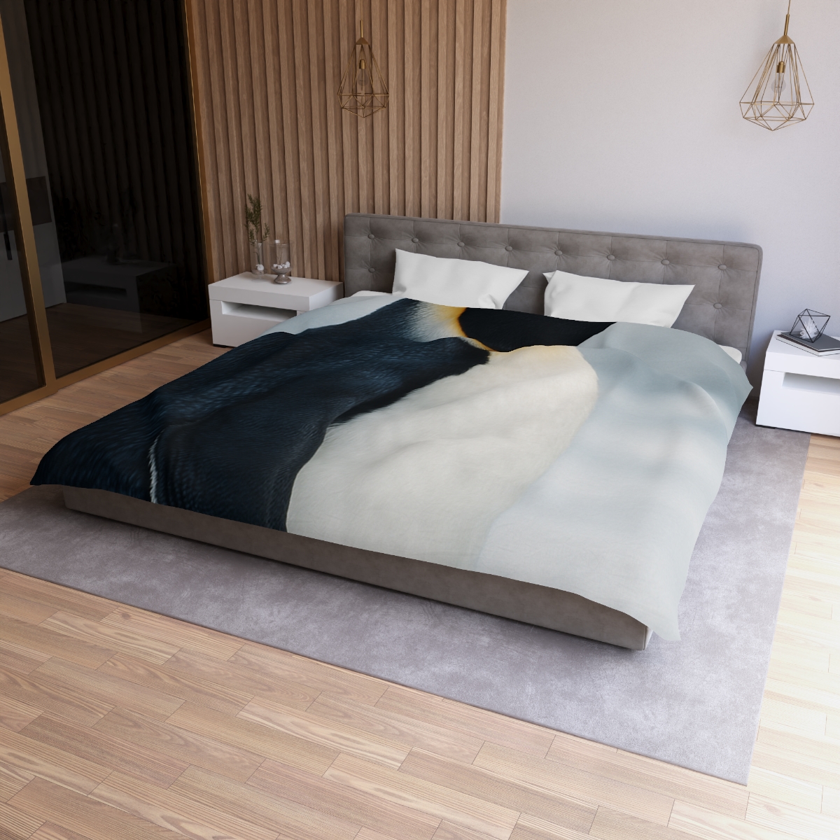 Aurora Drift Emperor Penguin stylish duvet covers