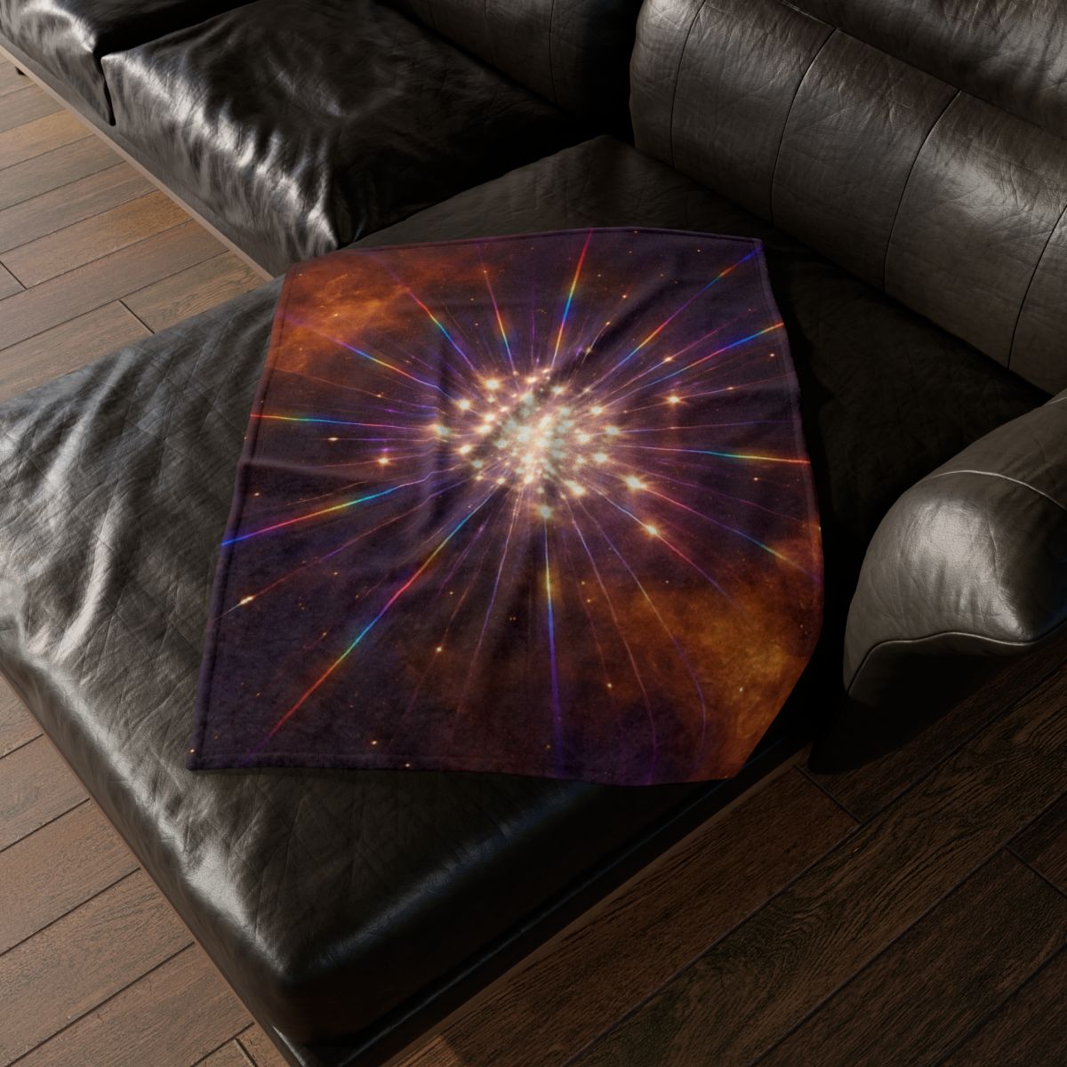 Starburst Cluster Mosaic designer printed blankets