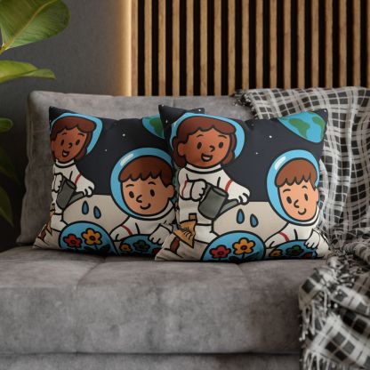 Gravity Garden On The Moon soft cotton pillow cases