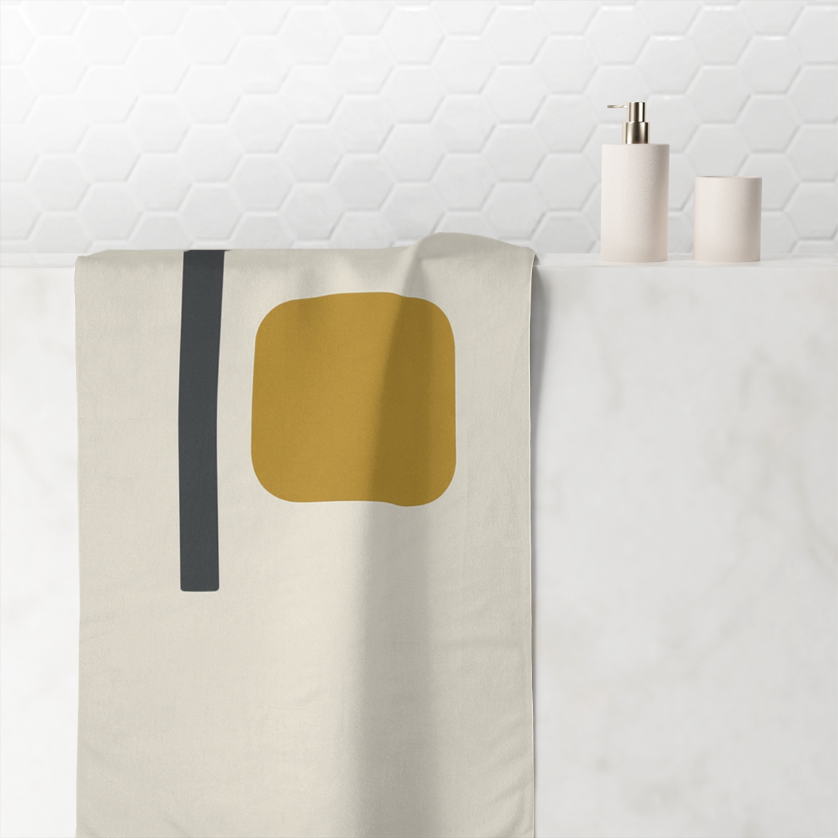 Two Tone Frame Pause soft cotton towels