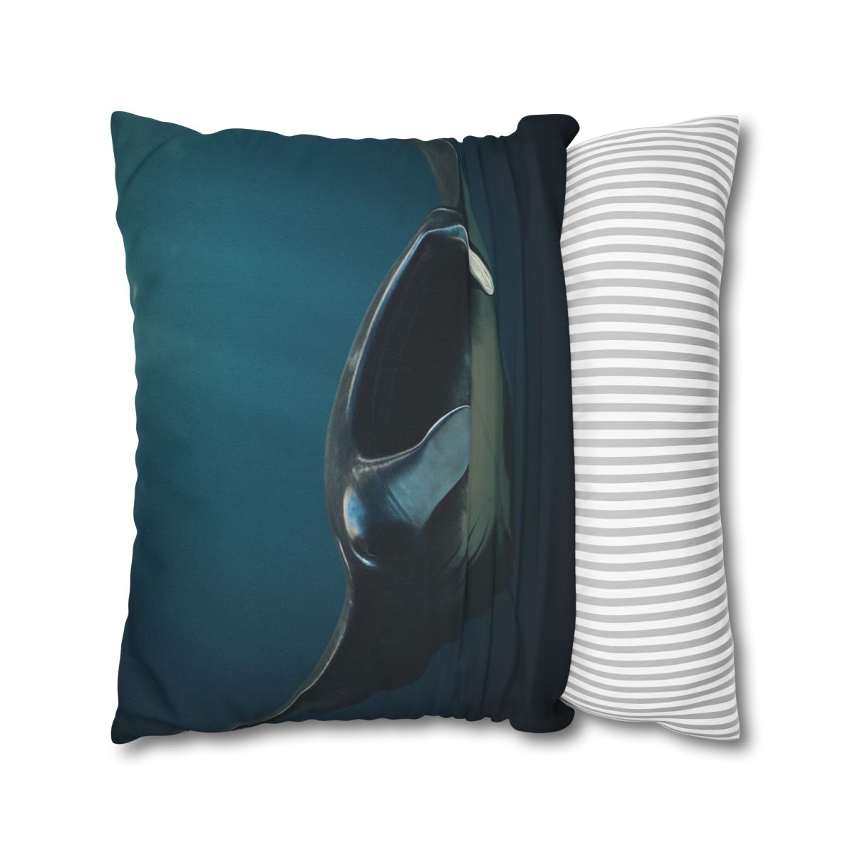 Starlit Glide Manta Ray soft cotton pillow cases