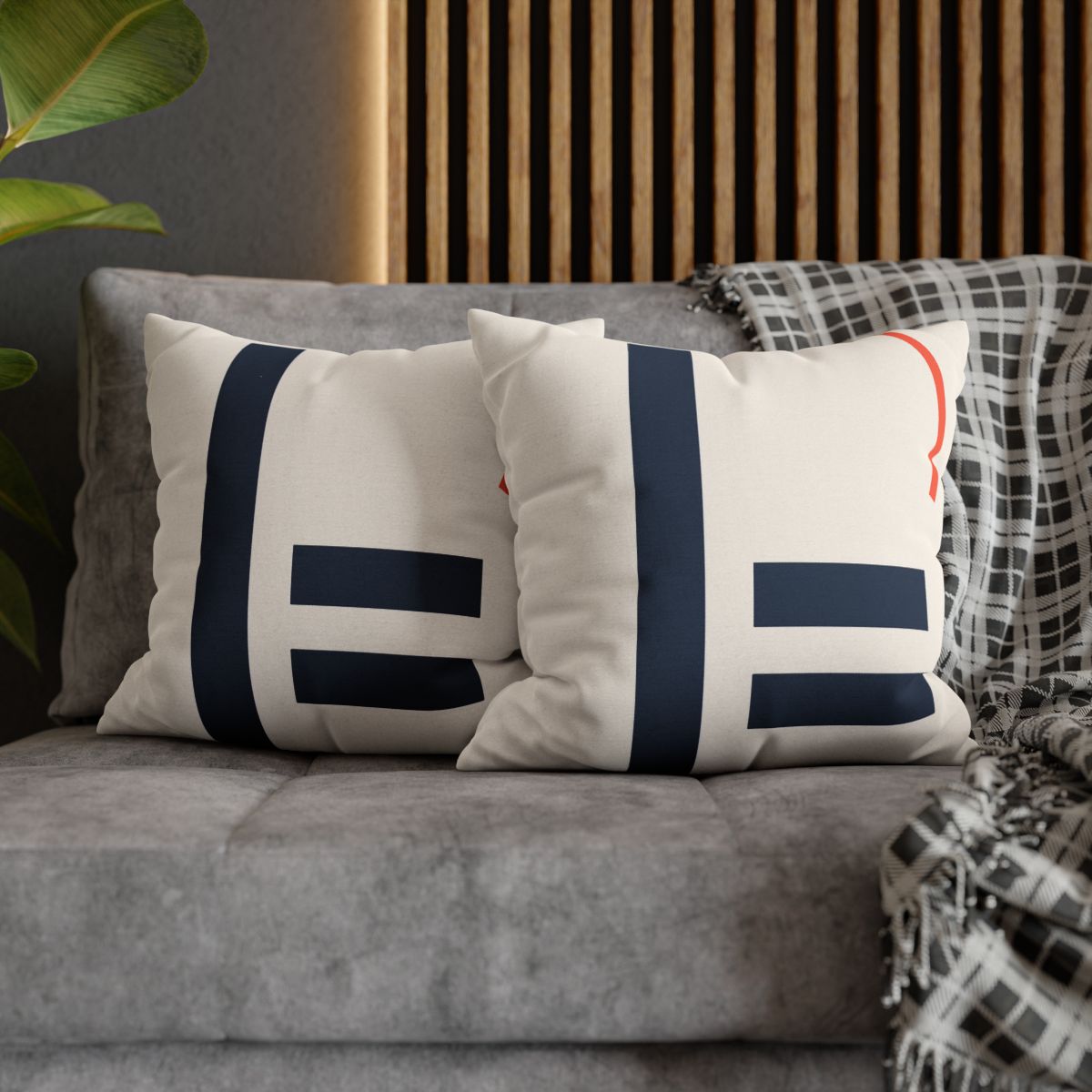 Offset Bars With Orbit Arc soft cotton pillow cases