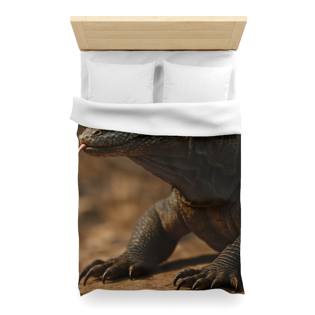 Ancient Sentinel Komodo Dragon personalized bedding duvets