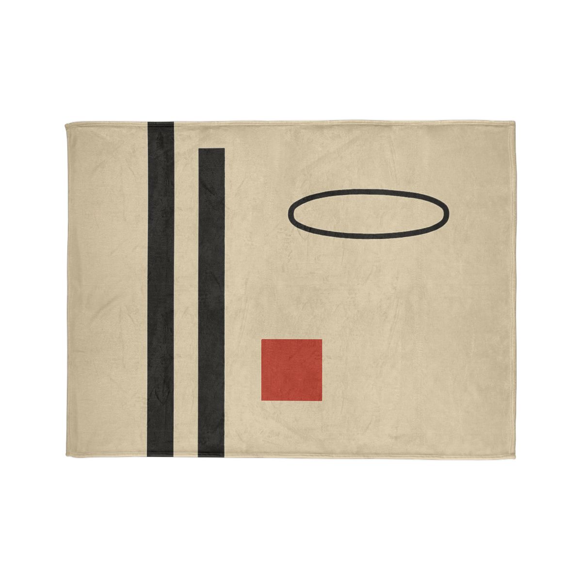 Aligned Posts With Floating Oval designer printed blankets