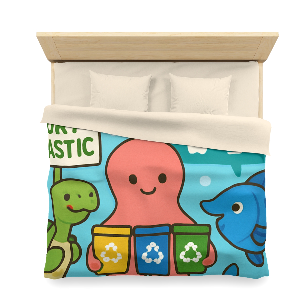 Coral Reef Recycling Parade unique patterned duvets