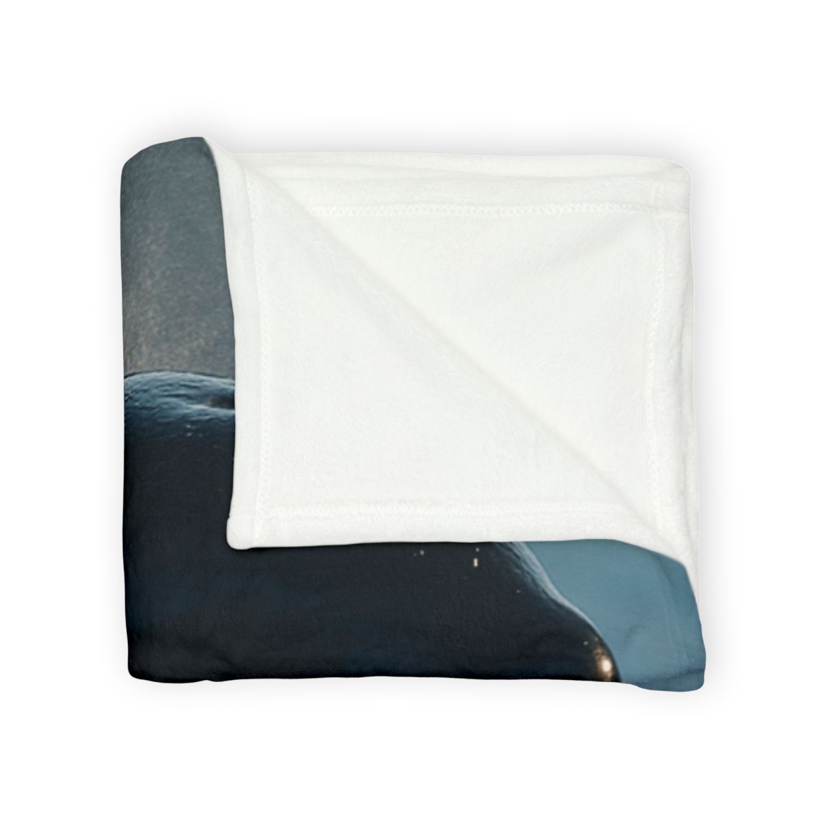 Abyss Glide Orca stylish throw blankets