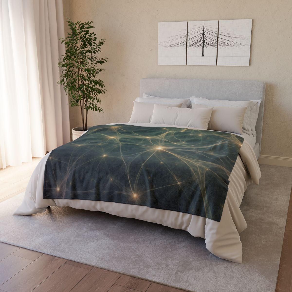 Cosmic Web Filament unique gift blankets