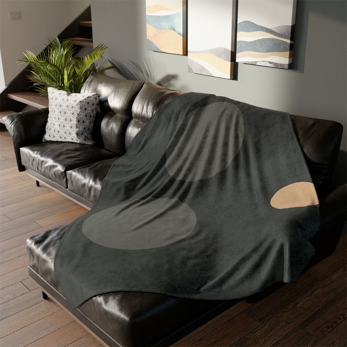 Three Quiet Tokens With Open Center trendy patterned blankets
