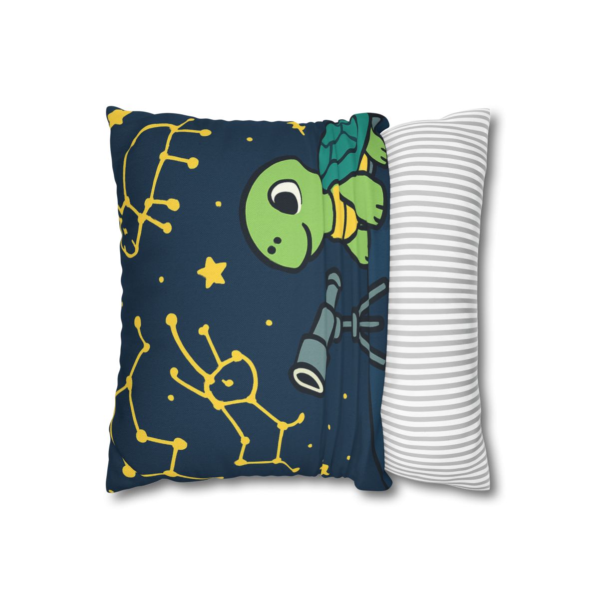 Stargazing Space Turtle trendy patterned pillow cases