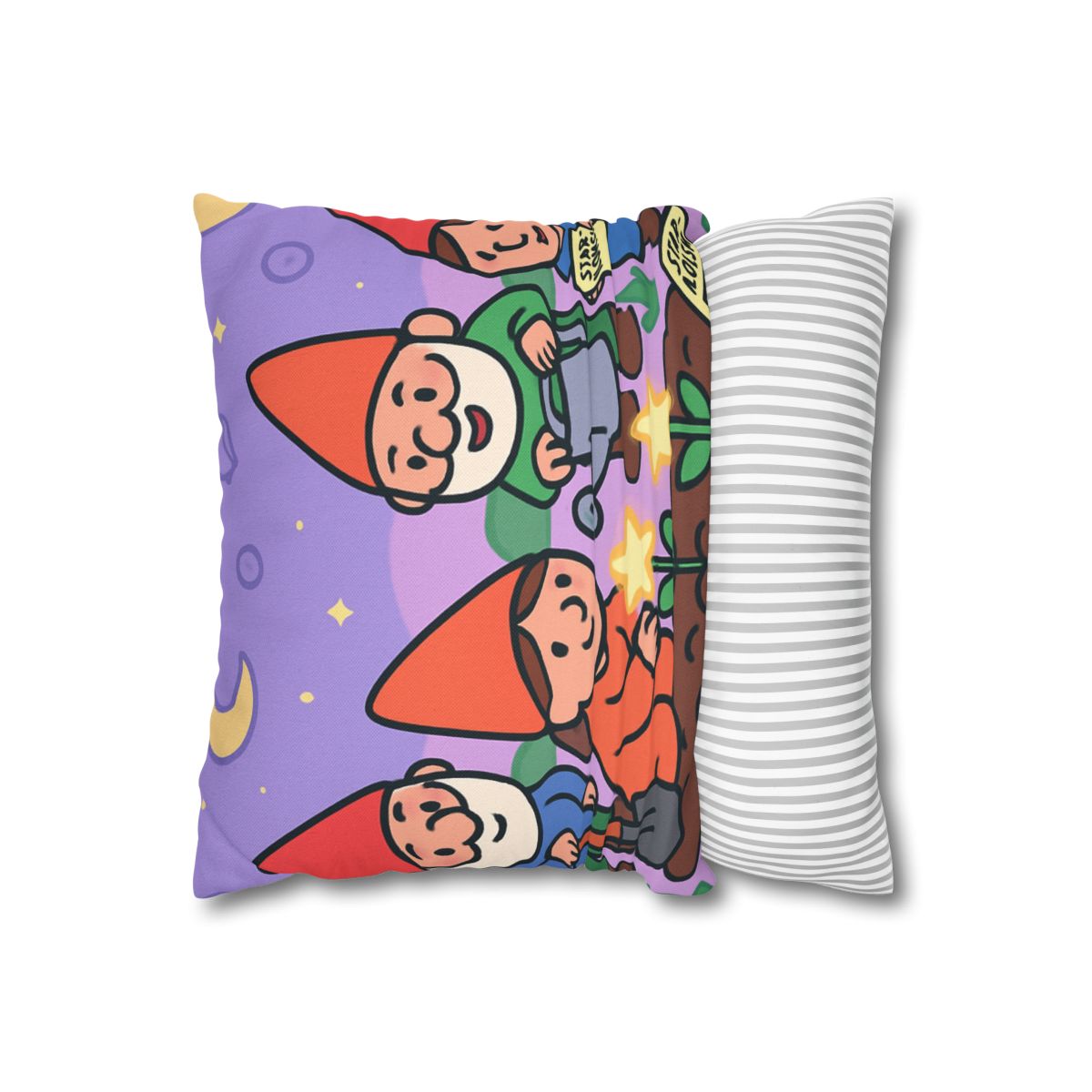 Galactic Garden Gnomes unique gift pillow cases