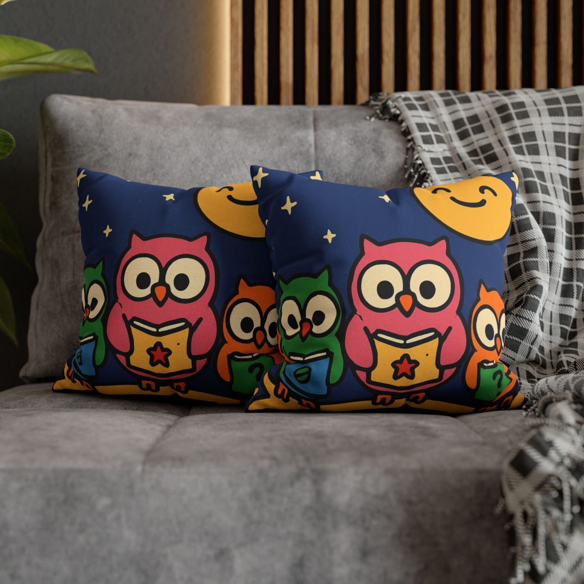 Galaxy Garden Of Curious Owls unique gift pillow cases