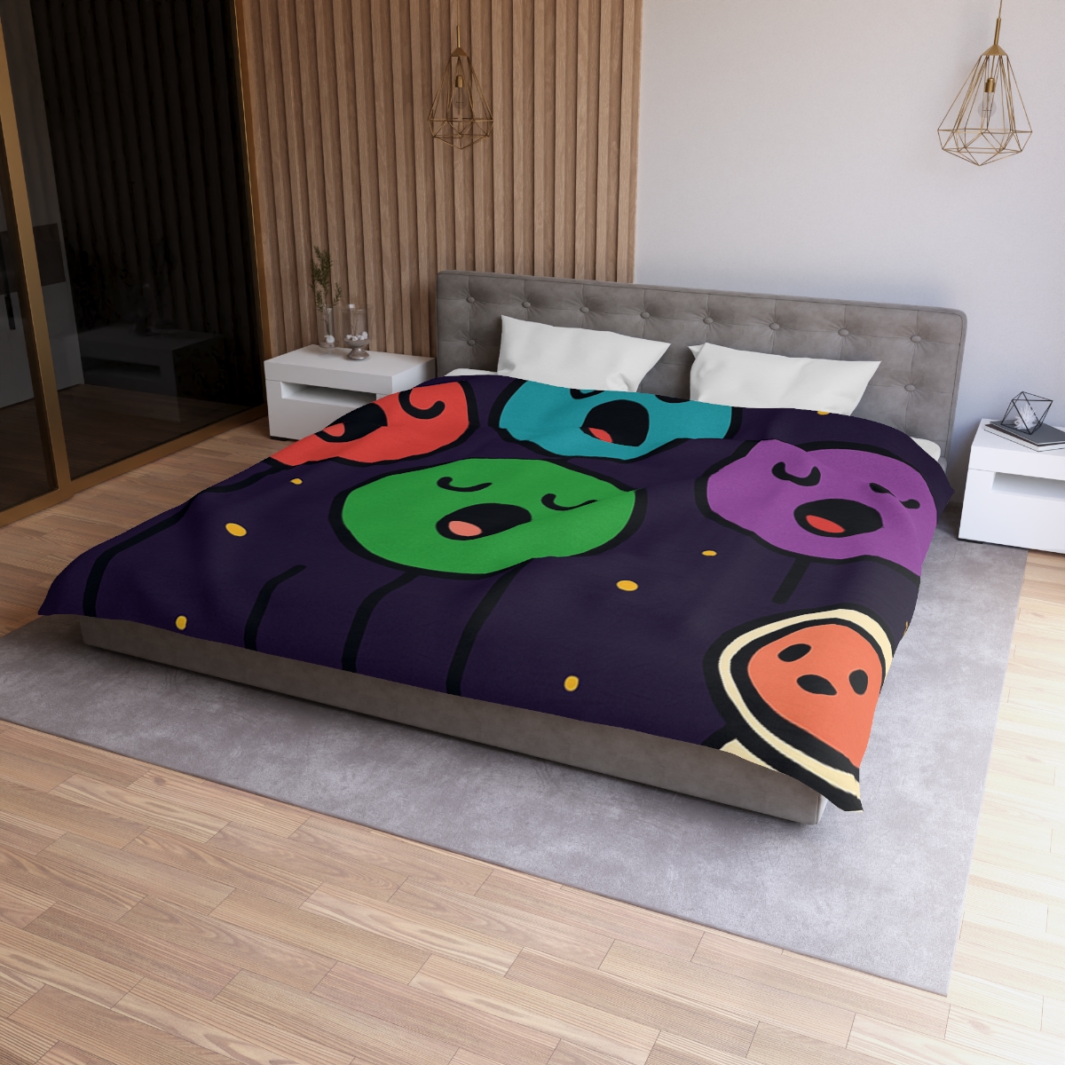 Galaxy Garden Of Singing Planets designer printed duvets