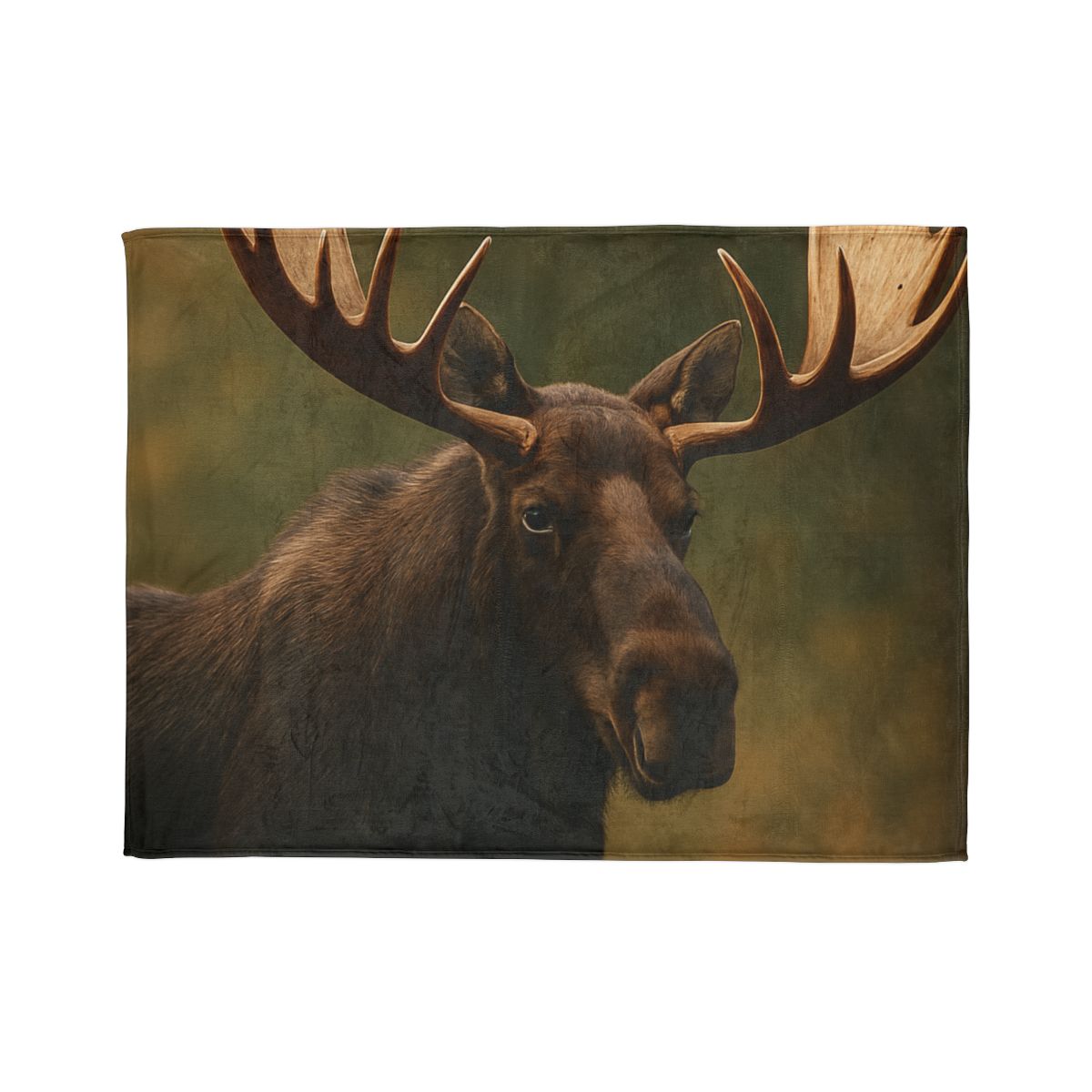 Aurora Quiet Moose soft fleece blankets