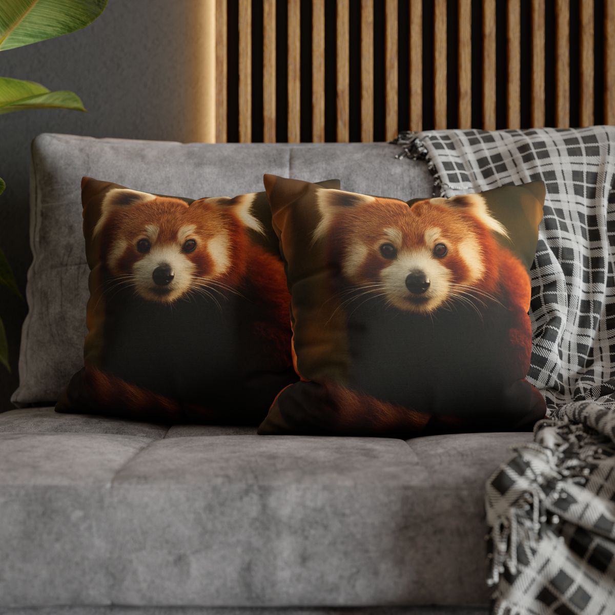 Crimson Whisper Red Panda unique gift pillow cases