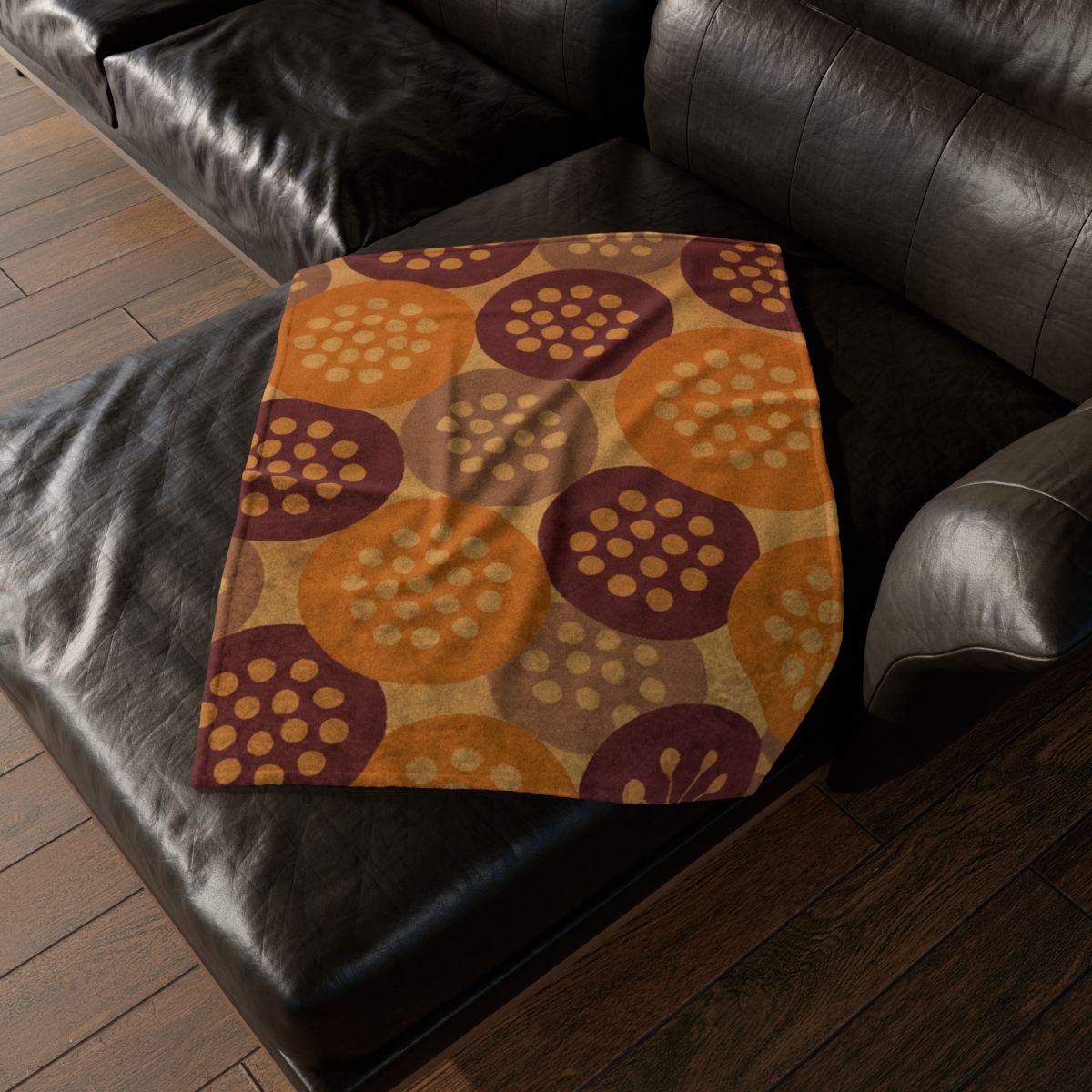 Seed Pod Cluster Mosaic custom blankets