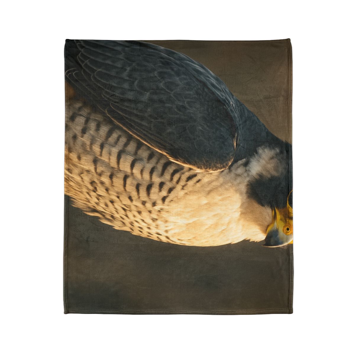 Starlit Poise Peregrine Falcon designer printed blankets