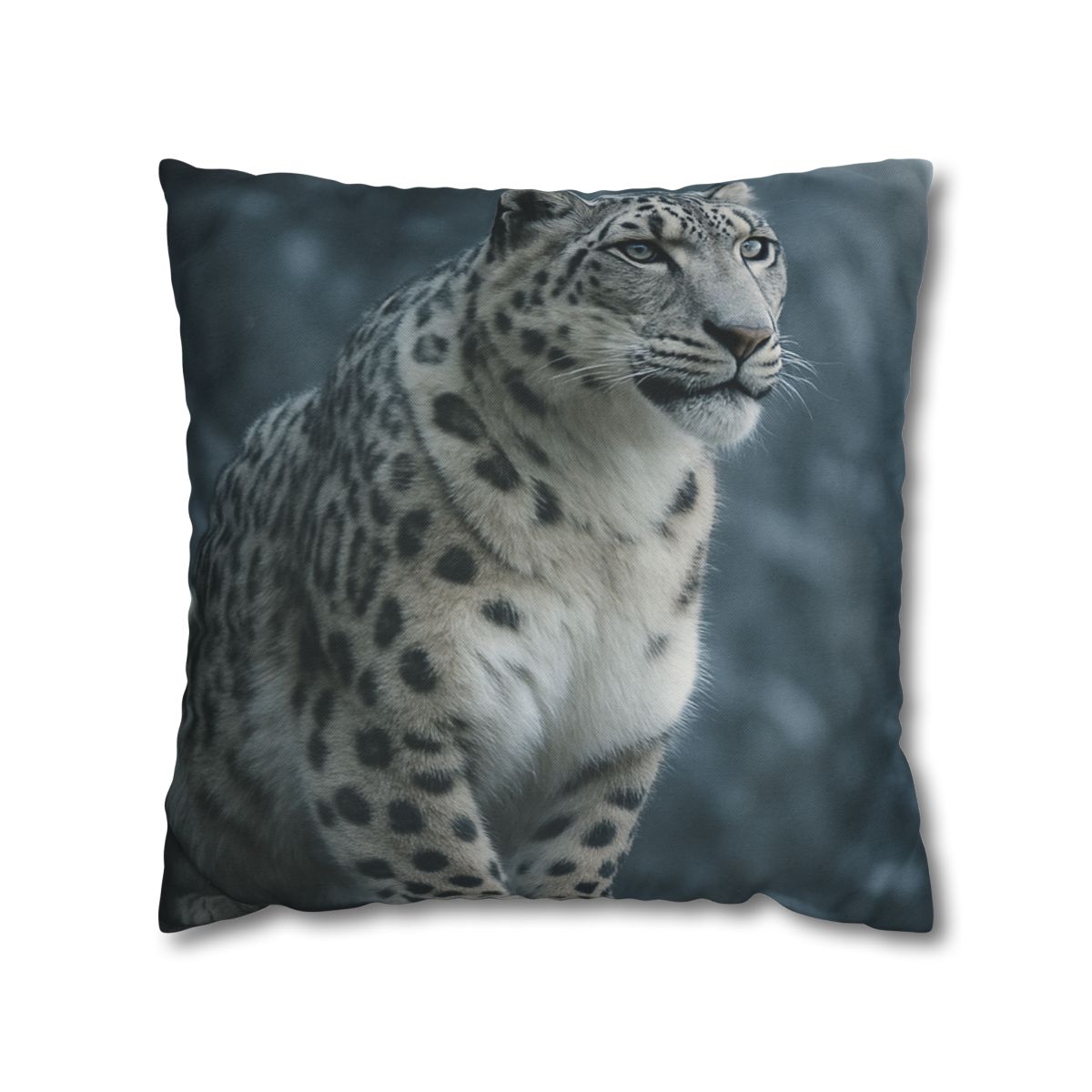 Crest Of Silence Snow Leopard soft cotton pillow cases