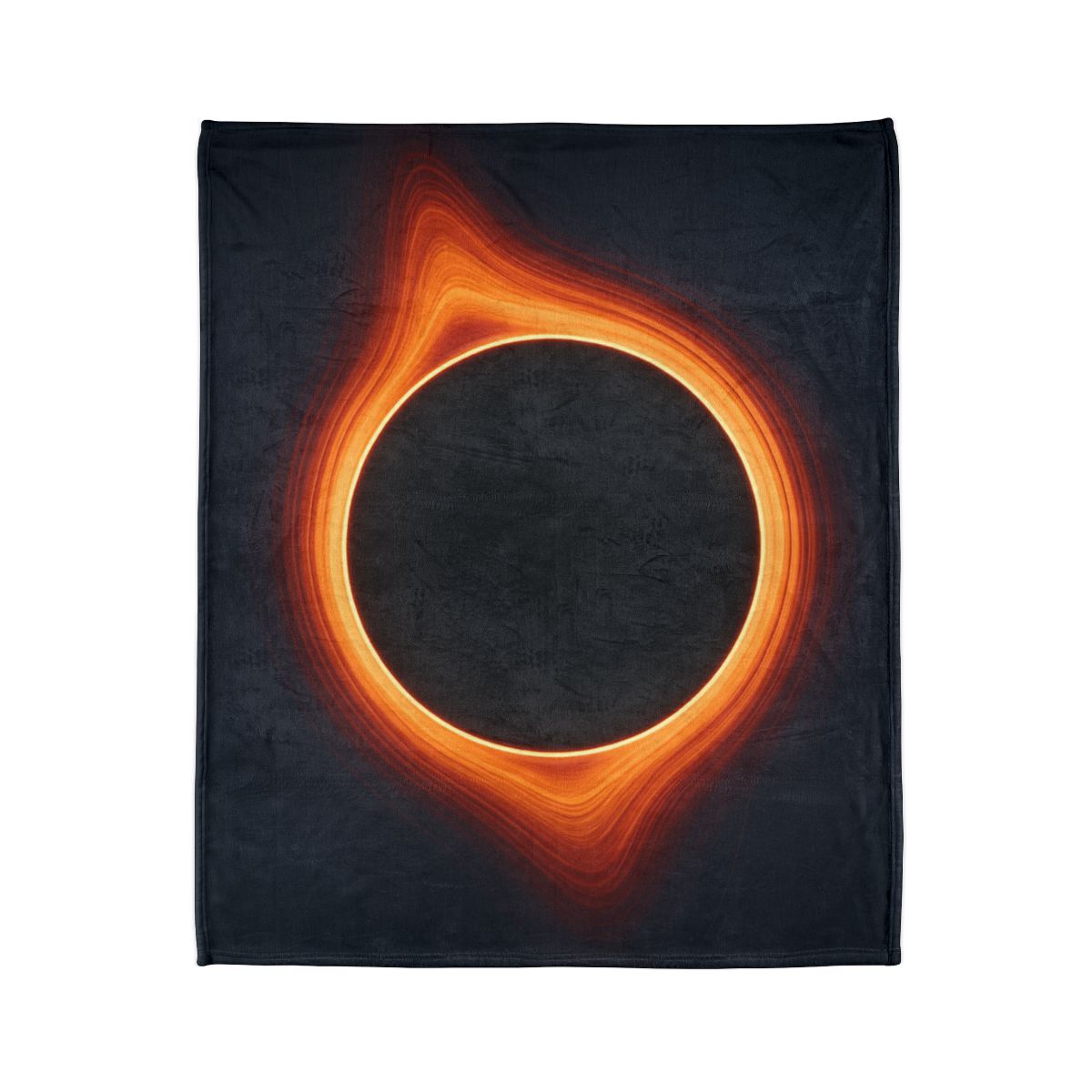 Black Hole Silhouette stylish throw blankets