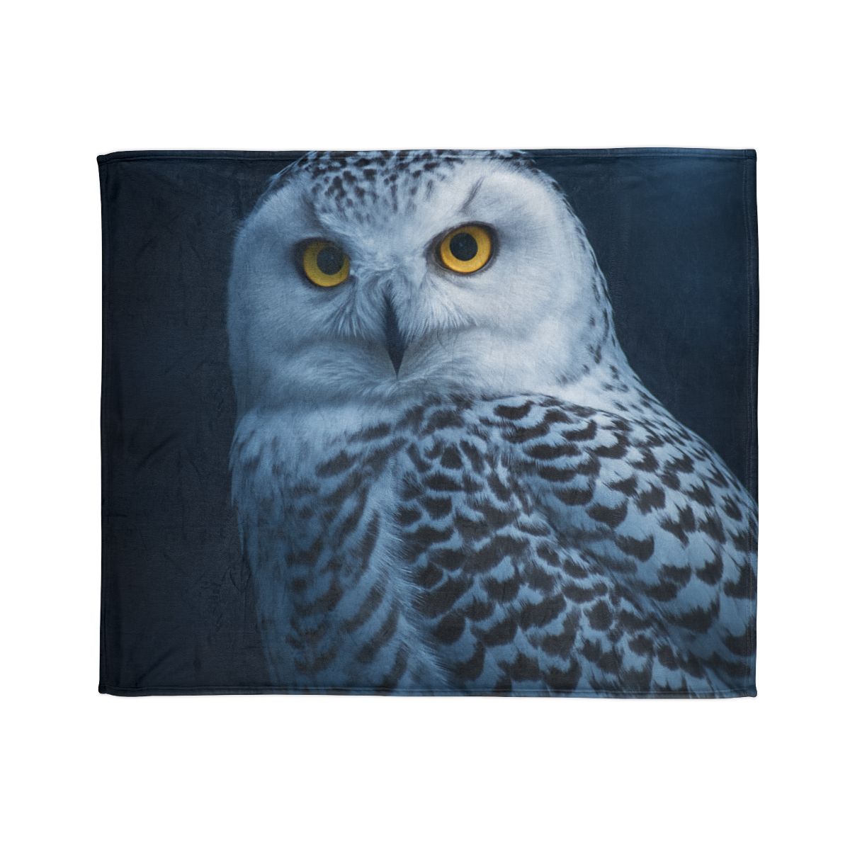 Midnight Watch Snowy Owl stylish throw blankets
