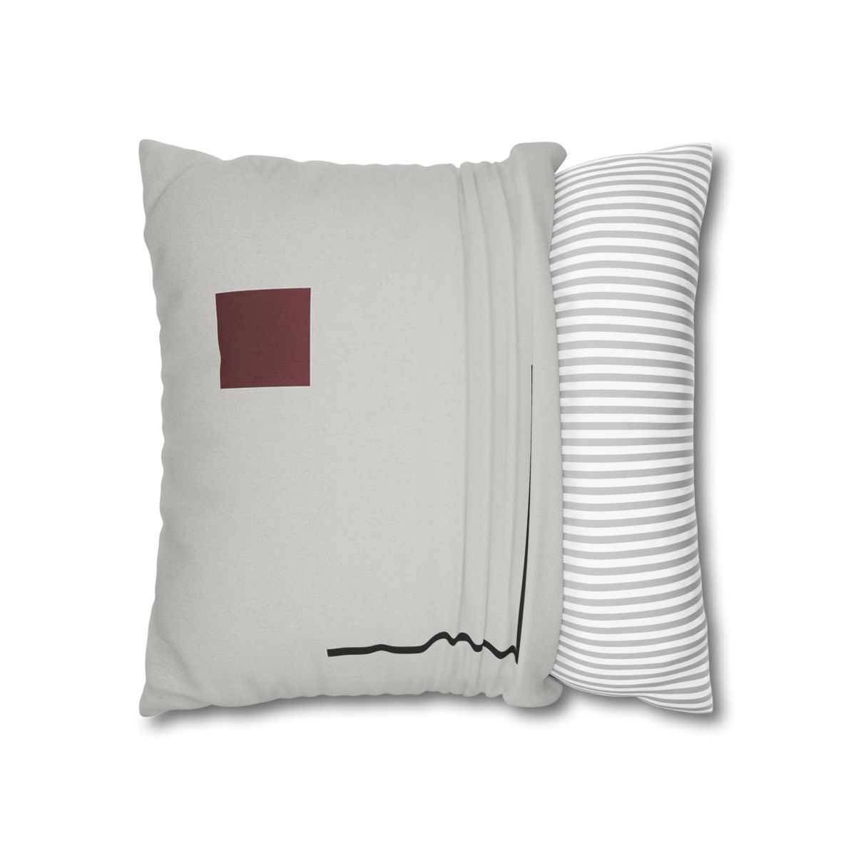 Corner Frame With Floating Square trendy patterned pillow cases