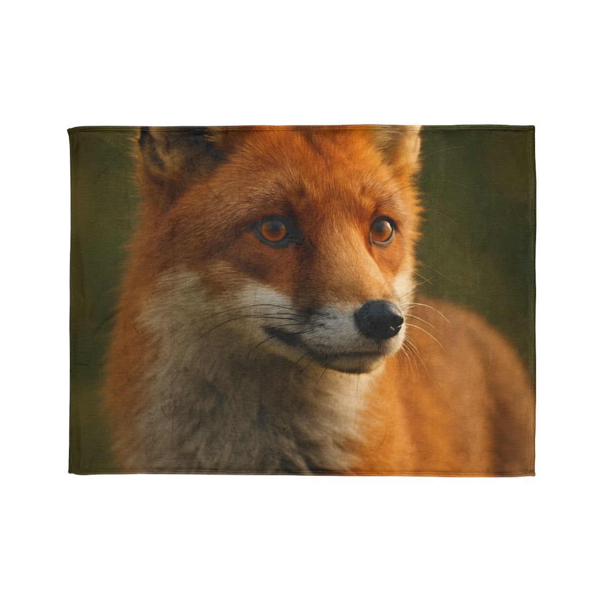 Crimson Whisper Red Fox soft fleece blankets