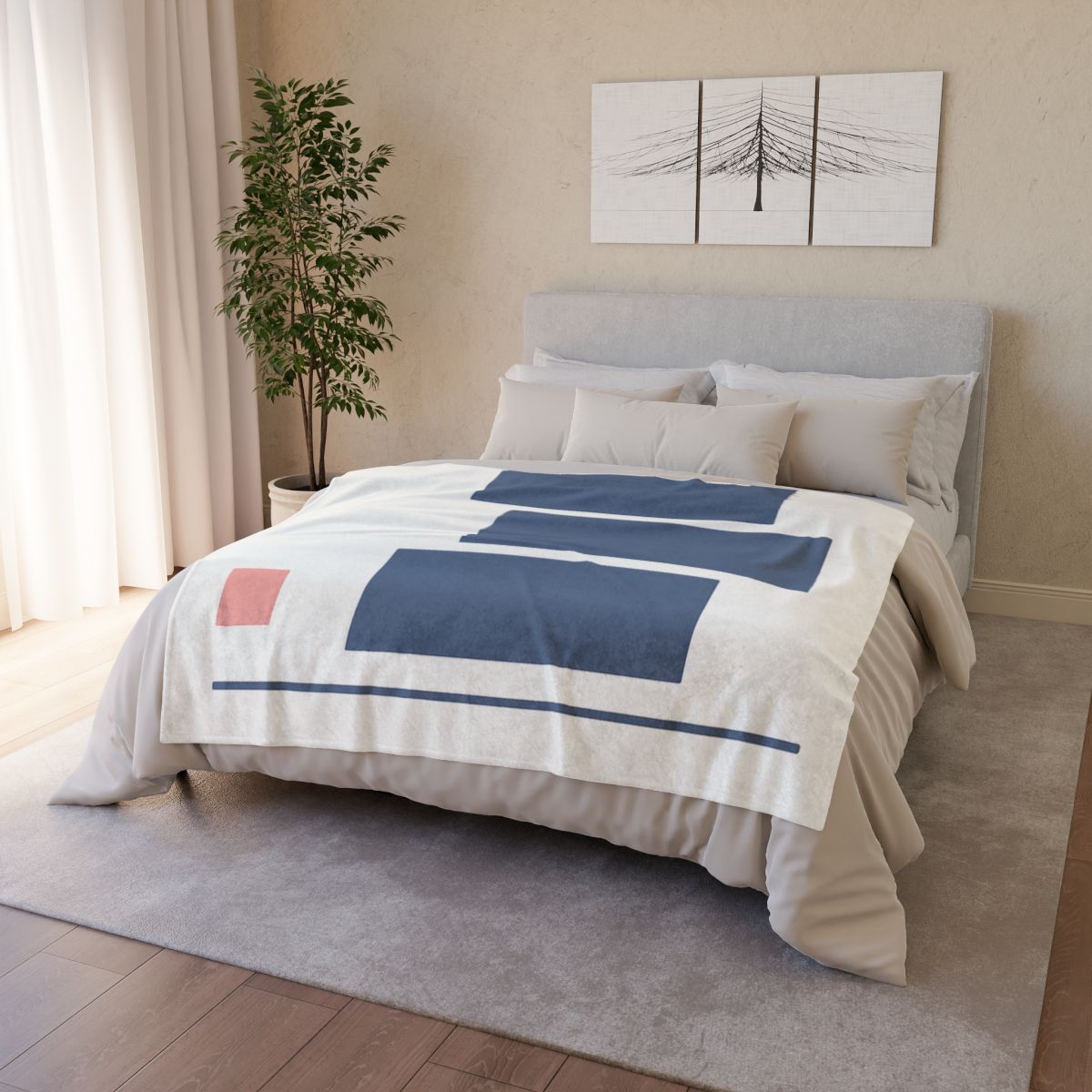 Balanced Rectangle Drift decorative home blankets