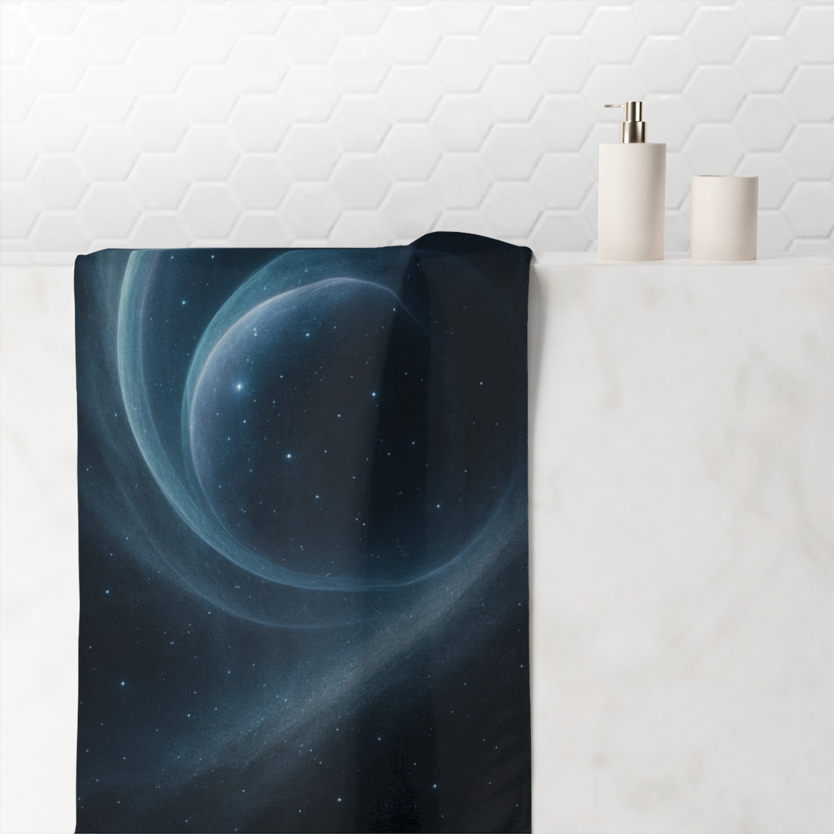 Lensing Mirage Halo Drift personalized bath towels