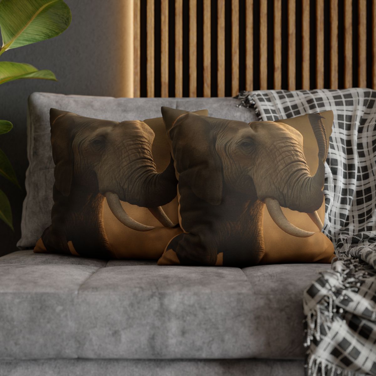Savannah Sentinel Elephant stylish decorative pillowcases