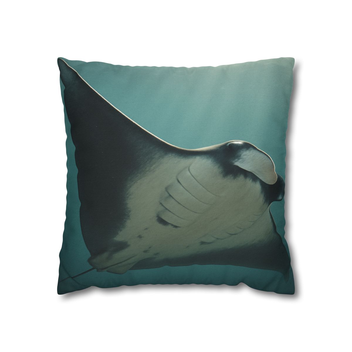 Silent Glide Giant Manta Ray personalized pillow covers