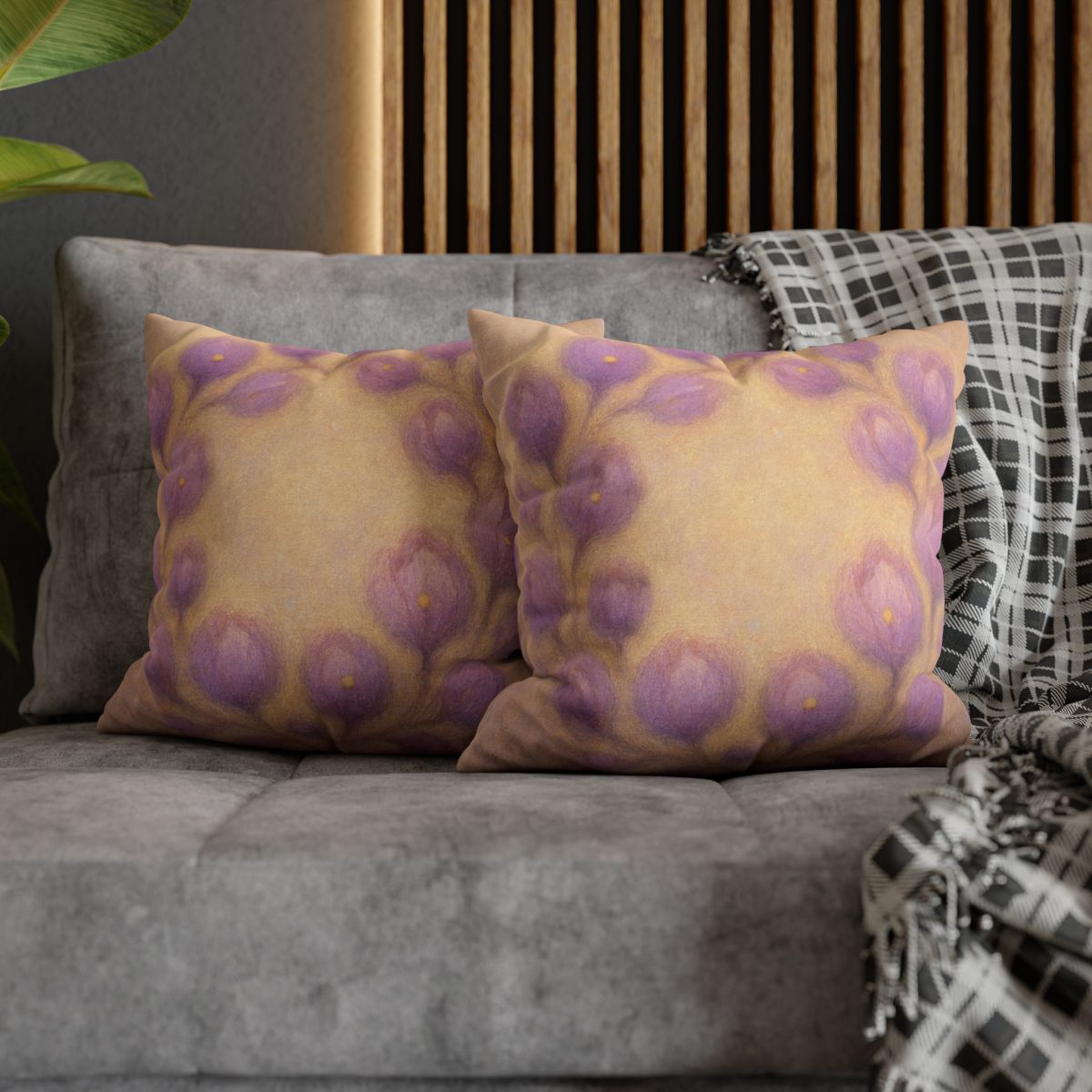 Bud Cluster Halo custom pillow cases