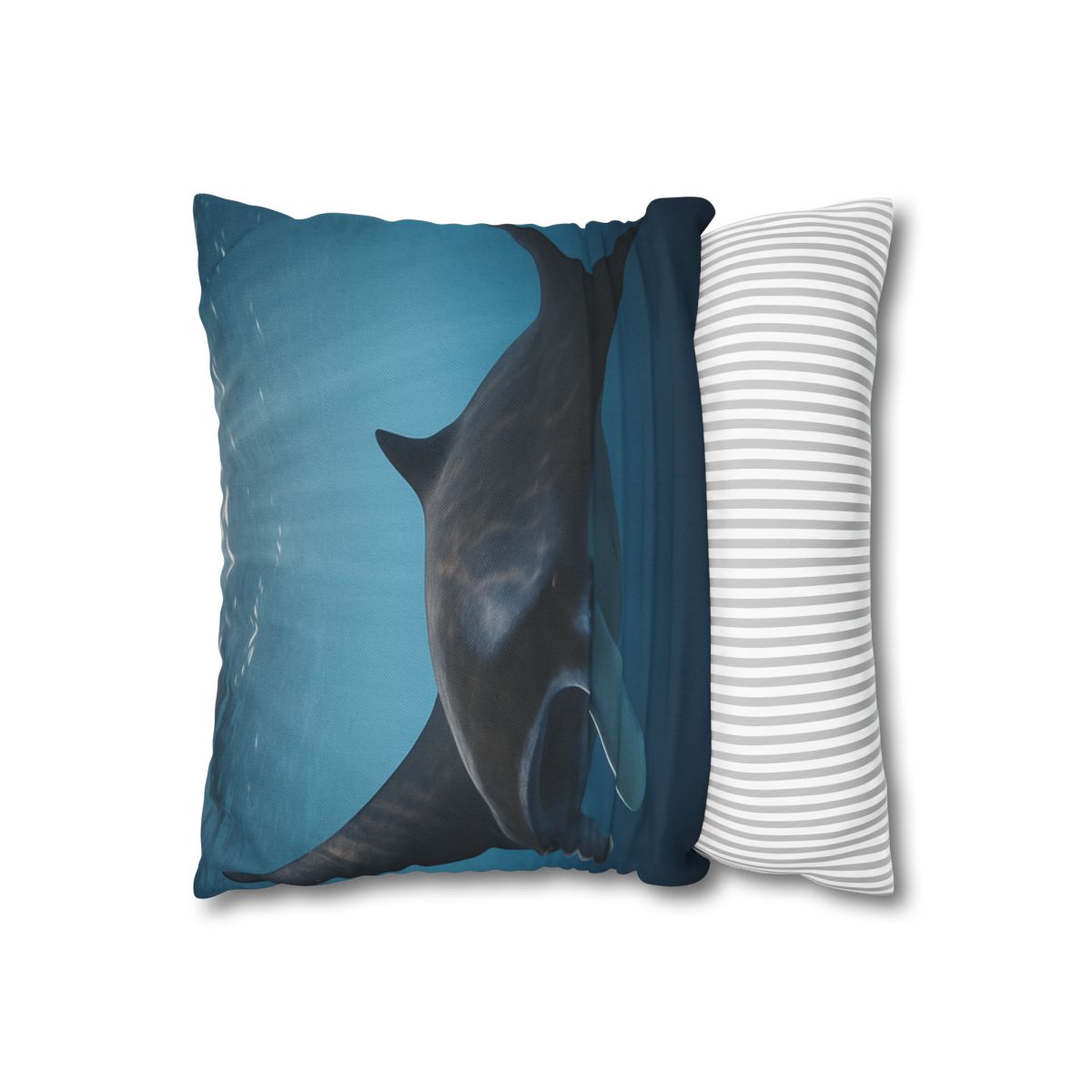 Sunlit Drift Manta Ray stylish decorative pillowcases