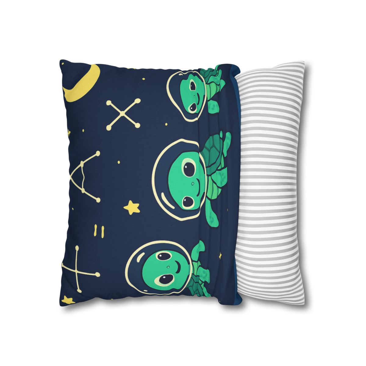 Space School Of The Curious Sea Turtles designer print pillow cases