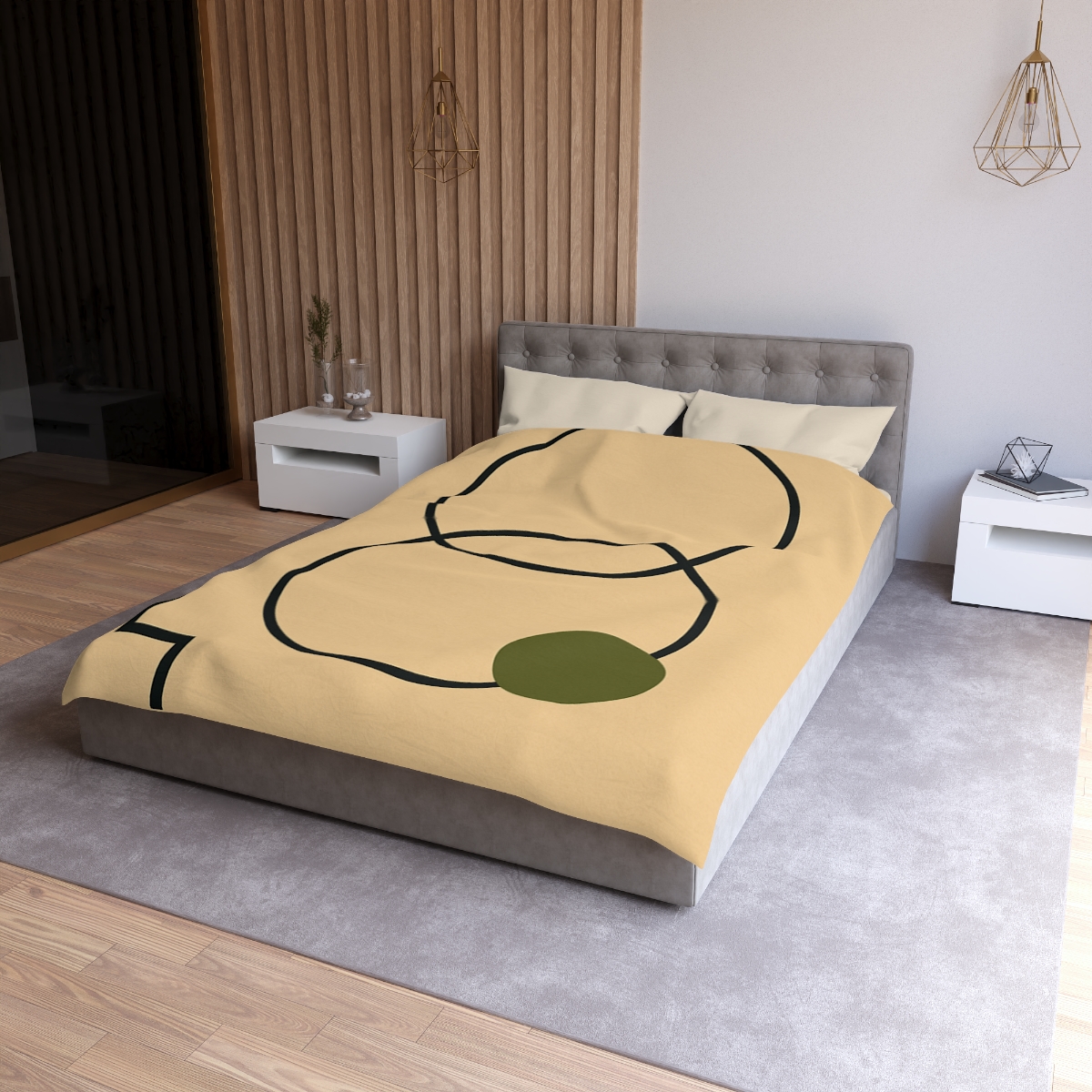 Aligned Rings With Corner Steps soft comforter duvets