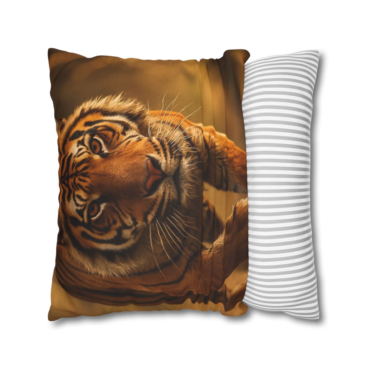 Crimson Stride Tiger custom pillow cases